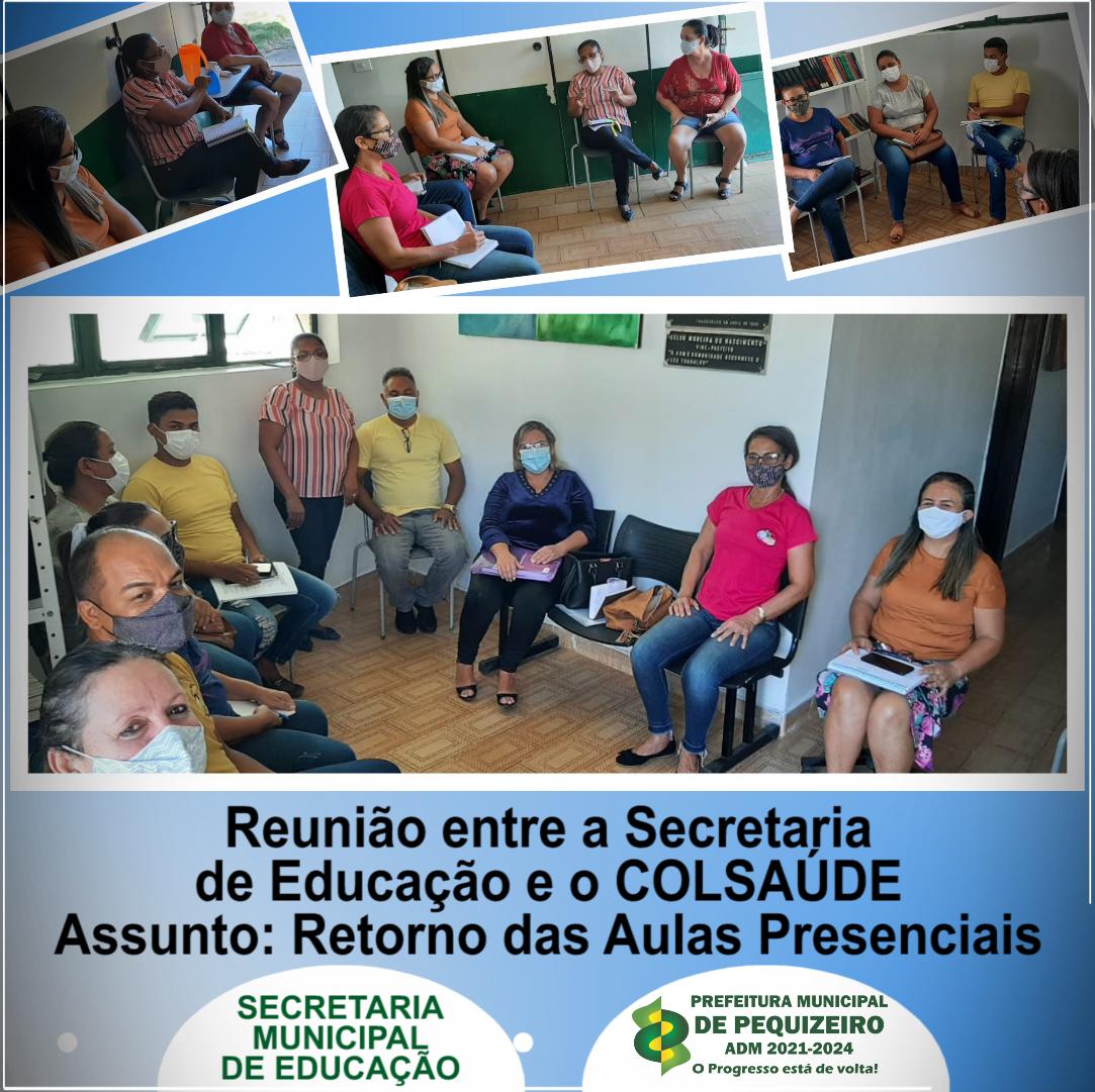 REUNIÃO SECRETARIA DE EDUCAÇÃO E COLSAÚDE