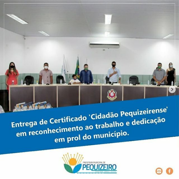 TÍTULO DE CIDADÃO PEQUIZEIRENSE
