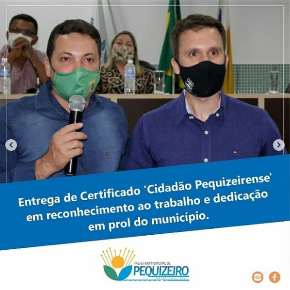 TÍTULO DE CIDADÃO PEQUIZEIRENSE
