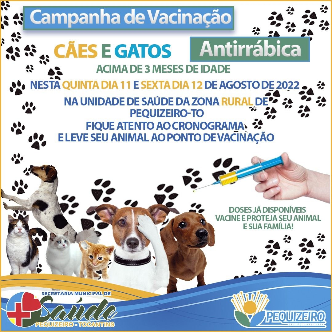 CAMPANHA DE VACINAÇÃO / CÃES E GATOS