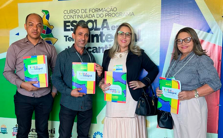 Educação de Pequizeiro presente na formação do Programa Escola em Tempo Integral