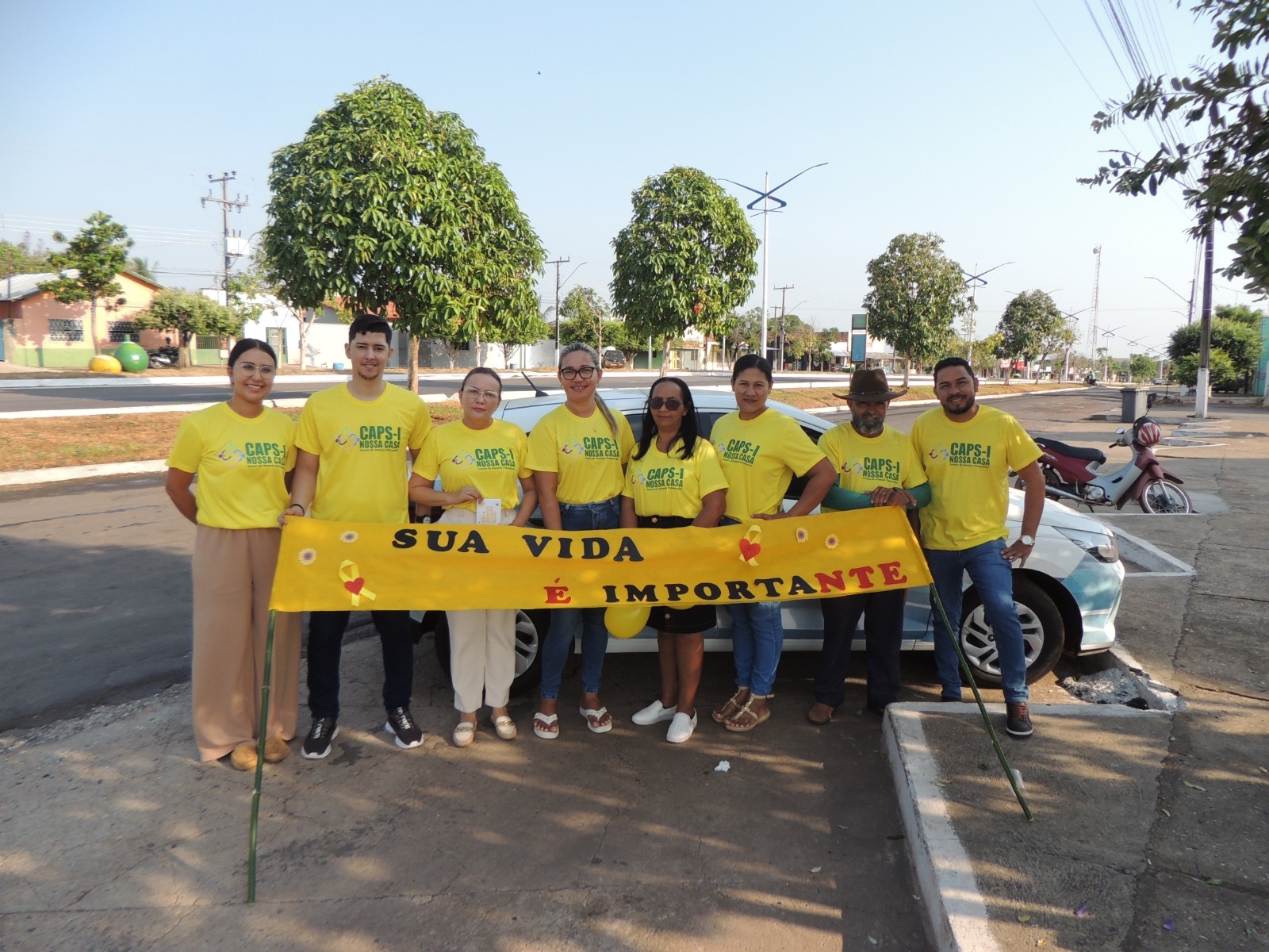 Prefeitura de Pequizeiro realiza ações do Setembro Amarelo com palestras e blitz educativas