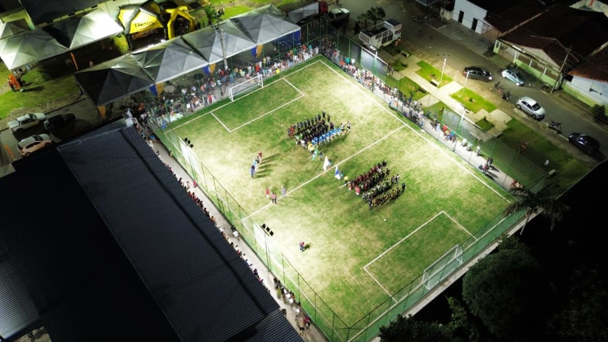 Inauguração do Campo Society marca abertura do 3º Campeonato Municipal em Pequizeiro