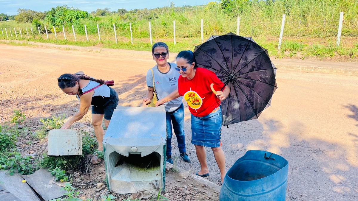 Prefeitura de Pequizeiro, por meio da Secretaria Municipal de Saúde e da equipe de Endemias, realiza arrastão contra a dengue